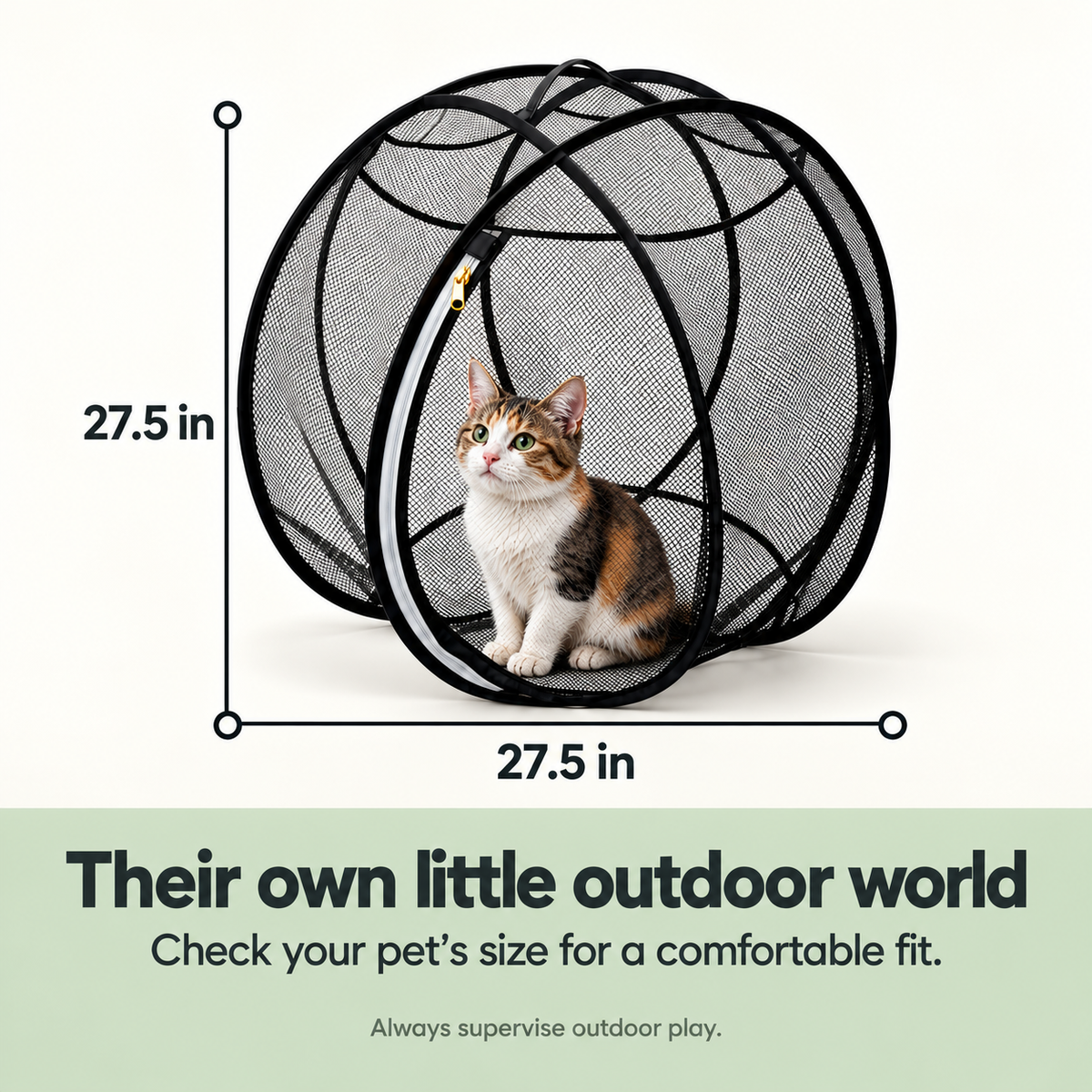 PawSphere - Outdoor Pop-Up Cat Playpen