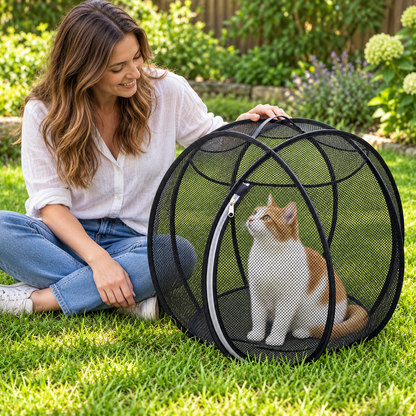 PawSphere - Outdoor Pop-Up Cat Playpen