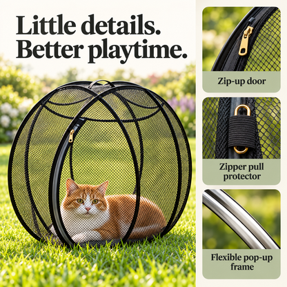 PawSphere - Outdoor Pop-Up Cat Playpen